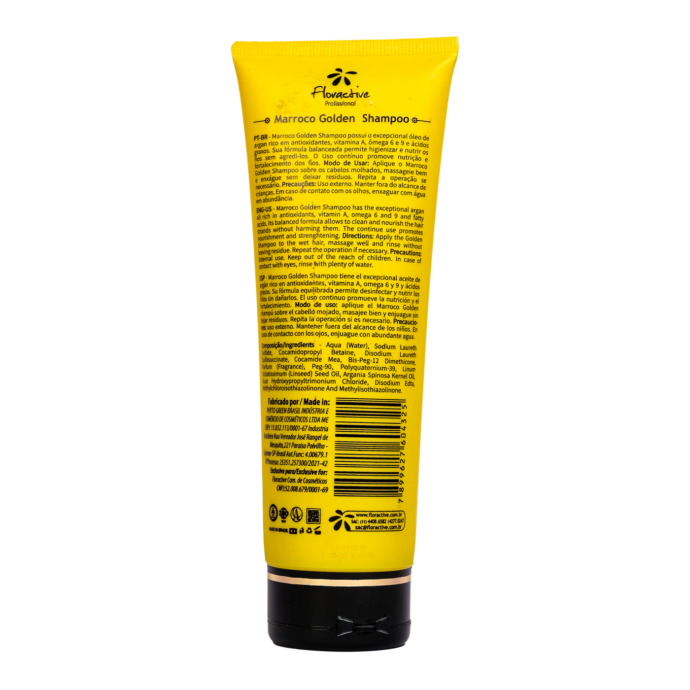 Floractive Marroco Golden Shampoo | Shampoo for Damaged Hair